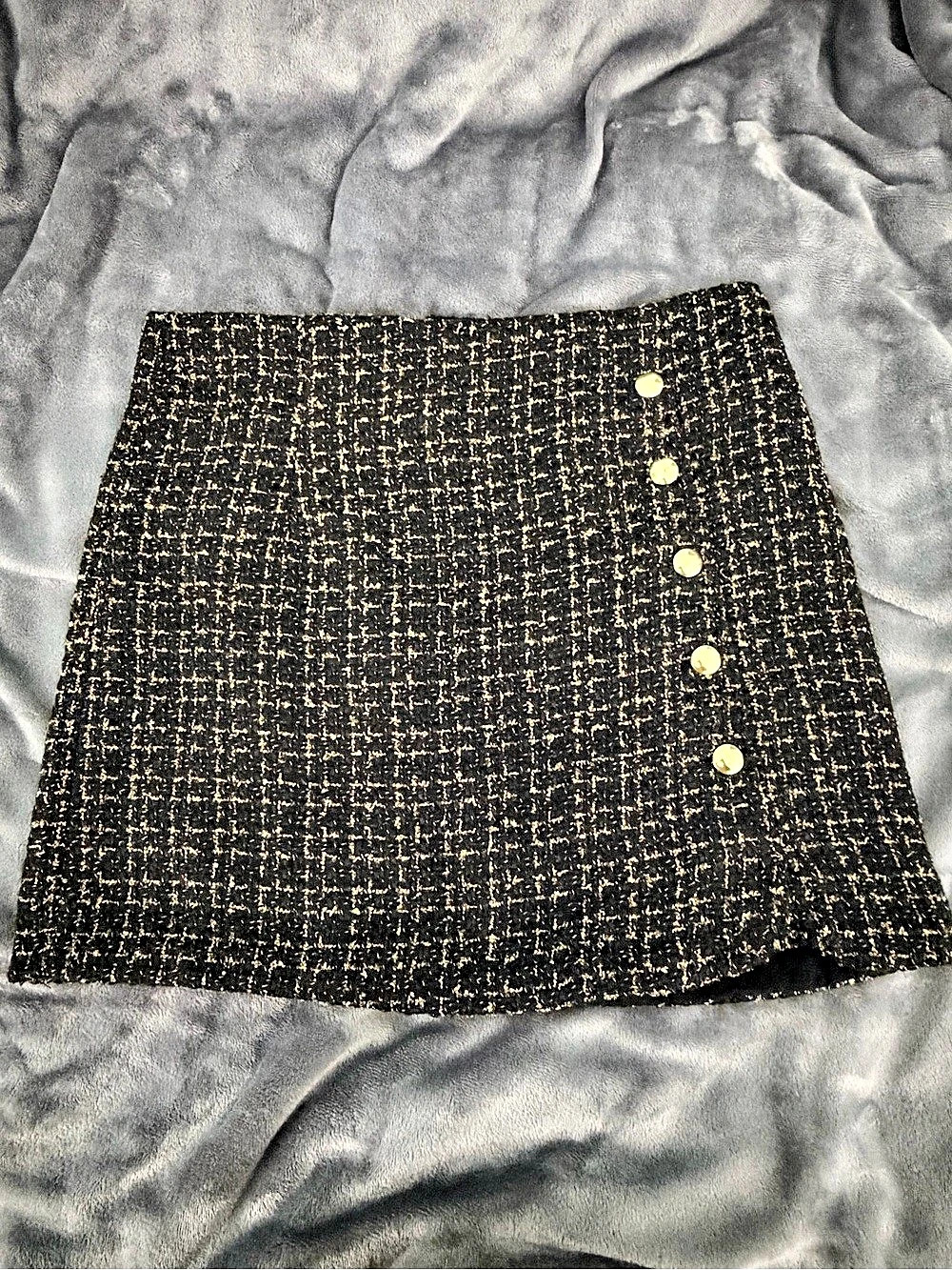 Black & Gold Mini Skirt